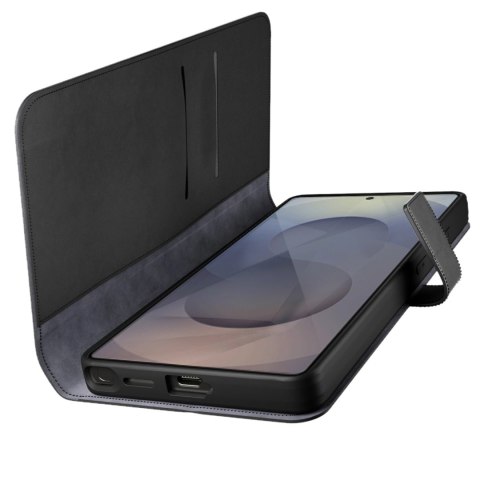 Etui z ekoskóry Puro Booklet Case z klapką i portfelem do Samsung Galaxy S25 Ultra - czarne