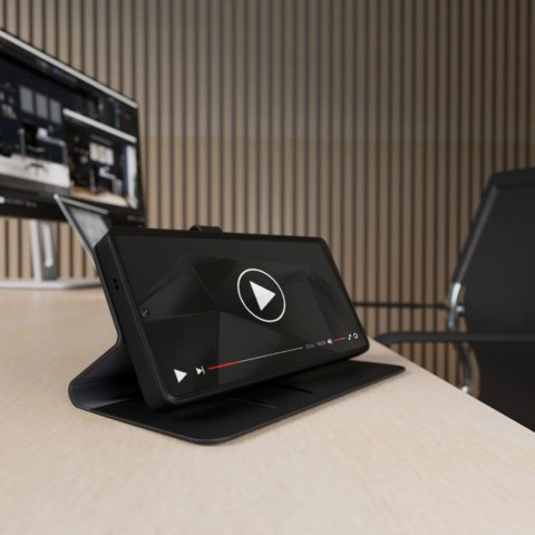 Etui z ekoskóry Puro Booklet Case z klapką i portfelem do Samsung Galaxy S25 Ultra - czarne