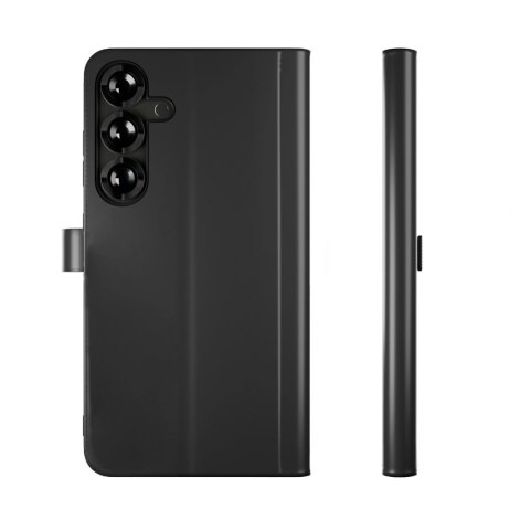 Etui z ekoskóry Puro Booklet Case z klapką i portfelem do Samsung Galaxy S25+ - czarne