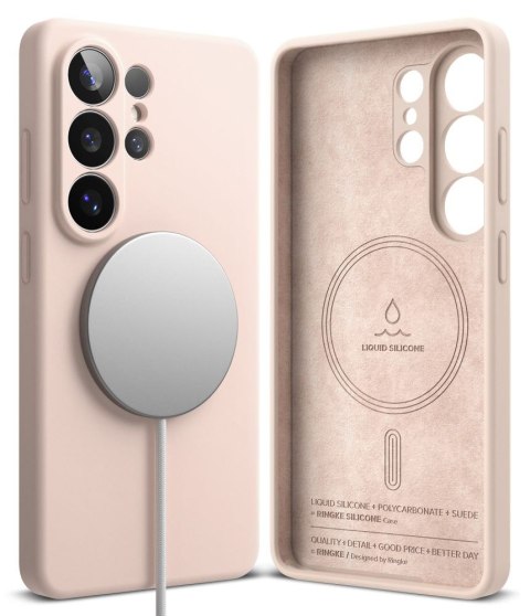 RINGKE SILICONE MAGNETIC MAGSAFE GALAXY S26 ULTRA PINK SAND