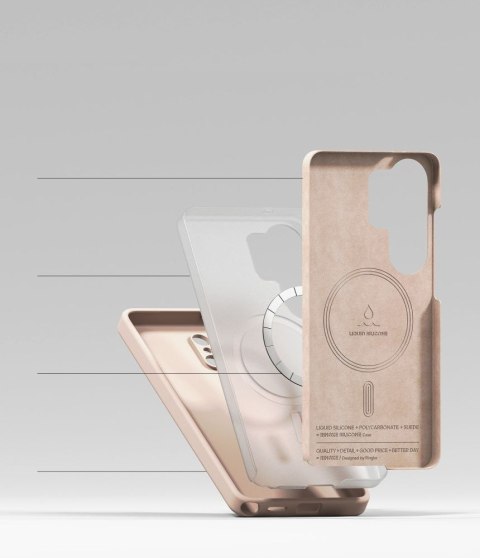 RINGKE SILICONE MAGNETIC MAGSAFE GALAXY S26 ULTRA PINK SAND