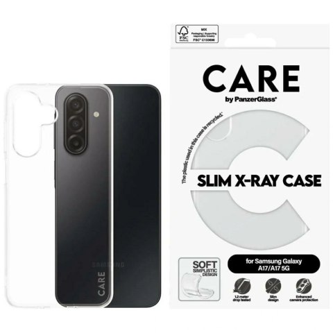 Etui CARE by PanzerGlass Fashion X-Ray na Samsung Galaxy M17 5G / A17 / A17 5G - przezroczyste