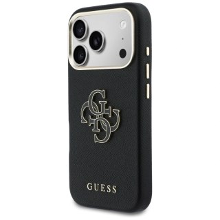 Etui Guess FW Resin Logo na iPhone 17 Pro Max - czarne
