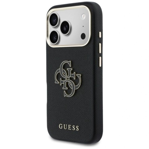 Etui Guess FW Resin Logo na iPhone 17 Pro Max - czarne