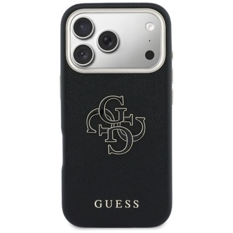 Etui Guess FW Resin Logo na iPhone 17 Pro - czarne