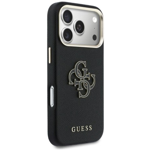 Etui Guess FW Resin Logo na iPhone 17 Pro - czarne