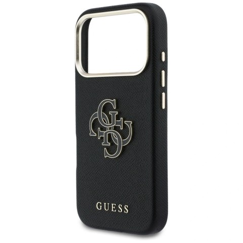 Etui Guess FW Resin Logo na iPhone 17 Pro - czarne
