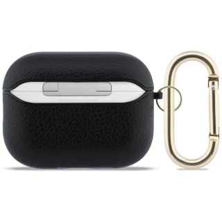 Etui Guess Grained Classic Logo na AirPods Pro 3 - czarne