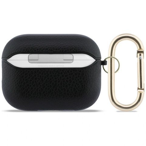 Etui Guess Grained Classic Logo na AirPods Pro 3 - czarne