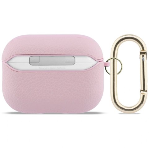 Etui Guess Grained Classic Logo na AirPods Pro 3 - różowe