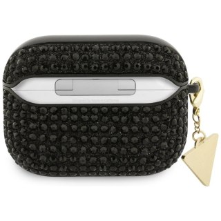Etui Guess Rhinestone Triangle Charm na AirPods Pro 3 - czarne