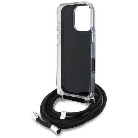 Etui Karl Lagerfeld IML Crossbody Karl&Choupette Head na iPhone 16 Pro - czarne