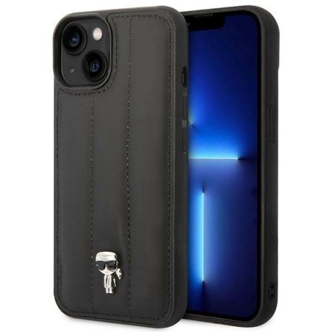 Etui Karl Lagerfeld Puffy Ikonik Pin na iPhone 14 / 15 / 13 - czarne