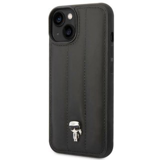 Etui Karl Lagerfeld Puffy Ikonik Pin na iPhone 14 / 15 / 13 - czarne