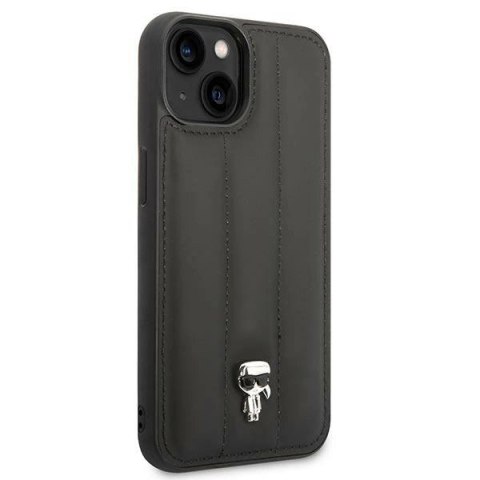 Etui Karl Lagerfeld Puffy Ikonik Pin na iPhone 14 / 15 / 13 - czarne