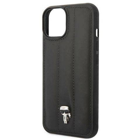 Etui Karl Lagerfeld Puffy Ikonik Pin na iPhone 14 / 15 / 13 - czarne