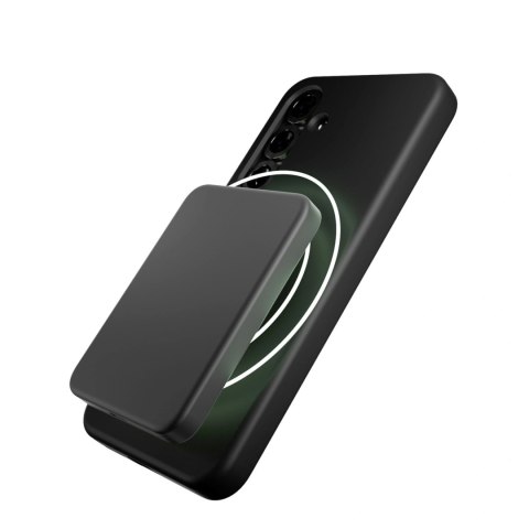 Etui silikonowe Puro Icon Mag z MagSafe do Samsung Galaxy S25+ - czarne