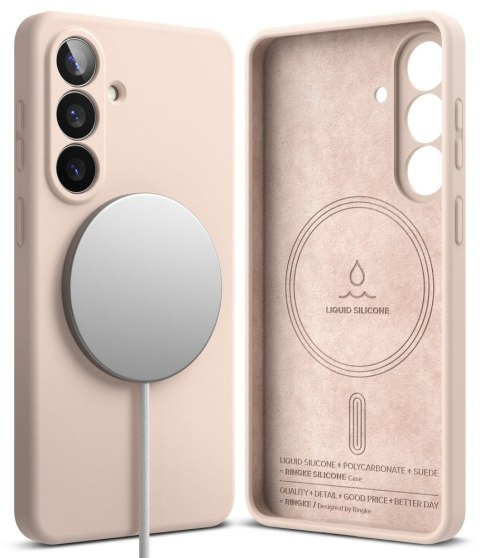 RINGKE SILICONE MAGNETIC MAGSAFE GALAXY S26 PINK SAND