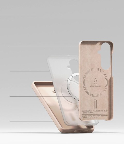 RINGKE SILICONE MAGNETIC MAGSAFE GALAXY S26 PINK SAND