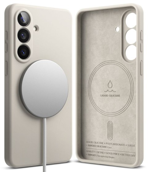 RINGKE SILICONE MAGNETIC MAGSAFE GALAXY S26 STONE