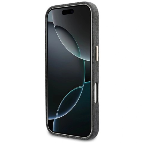 Etui Guess 4G Script MagSafe na iPhone 17 Pro Max - czarne