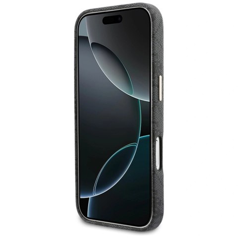 Etui Guess 4G Script MagSafe na iPhone 17 - czarne