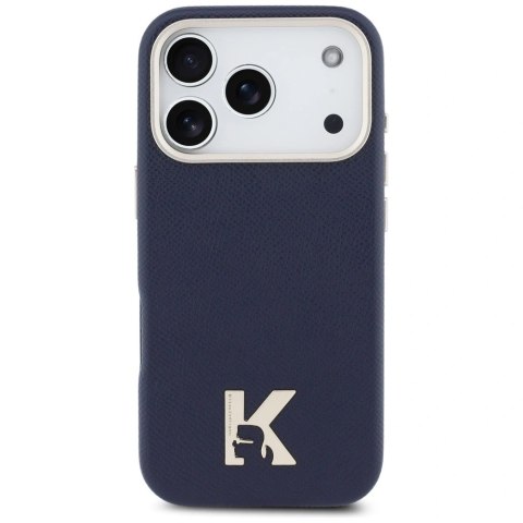 Etui Karl Lagerfeld Karl Head Logo MagSafe na iPhone 17 Pro Max - niebieskie