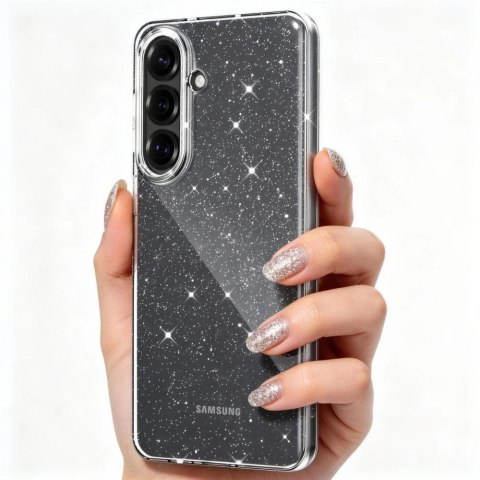 Etui Tech-Protect FlexAir na Samsung Galaxy S26+ - przezroczysto-brokatowe