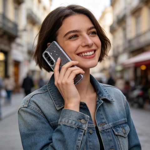 Etui Tech-Protect FlexAir na Samsung Galaxy S26+ - przezroczysto-brokatowe