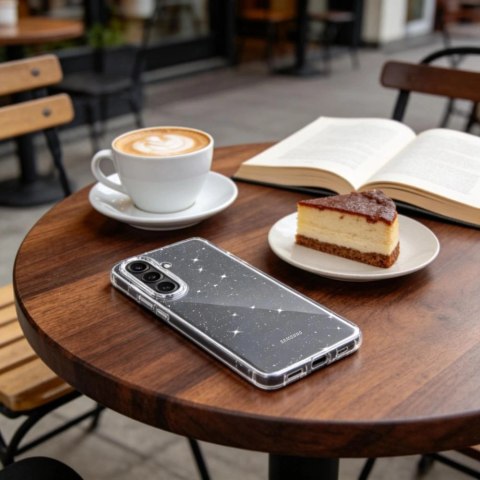 Etui Tech-Protect FlexAir na Samsung Galaxy S26+ - przezroczysto-brokatowe