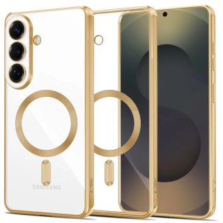 Etui Tech-Protect MagFlex na Samsung Galaxy S26+ - przezroczysto-złote