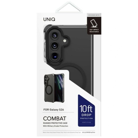 Etui UNIQ Combat na Samsung Galaxy S26 Magclick Charging - czarne