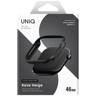 Etui UNIQ Keva Verge na Apple Watch 46 mm - czarne