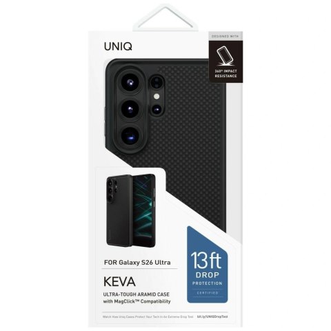 Etui UNIQ Keva na Samsung Galaxy S26 Ultra Magclick Charging - czarne