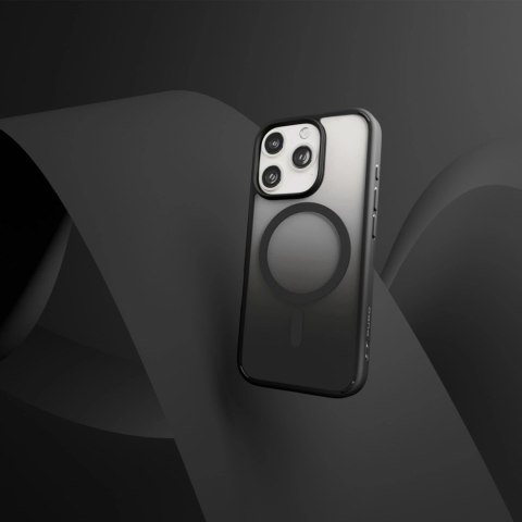 Etui silikonowe Puro Gradient MagSafe do iPhone 16 Pro Max - czarne