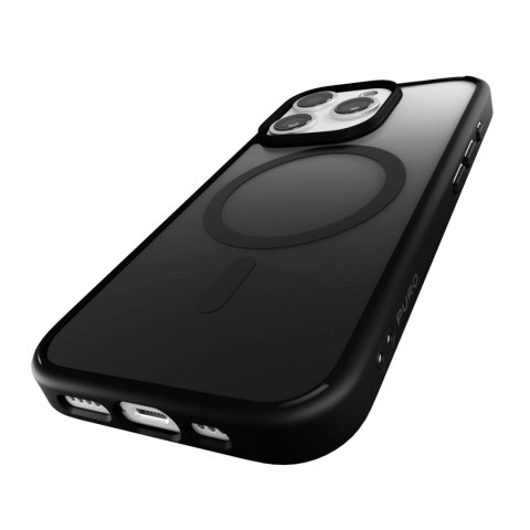 Etui silikonowe Puro Gradient MagSafe do iPhone 16 Pro Max - czarne