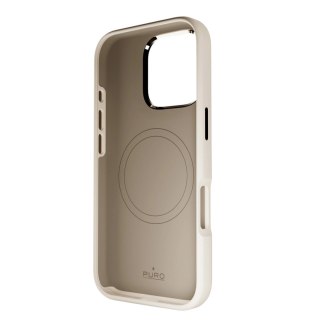 Etui silikonowe Puro Icon Mag Pro MagSafe do iPhone 16 Pro - beżowe