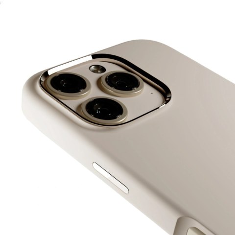 Etui silikonowe Puro Icon Mag Pro MagSafe do iPhone 16 Pro - beżowe