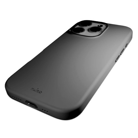 Etui silikonowe Puro Icon Mag Pro MagSafe do iPhone 16 Pro - ciemnoszare