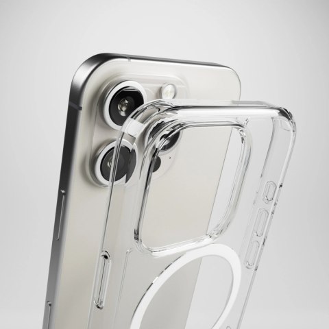 Etui silikonowe Puro Impact Clear D3O MagSafe do iPhone 16 Pro - przezroczyste