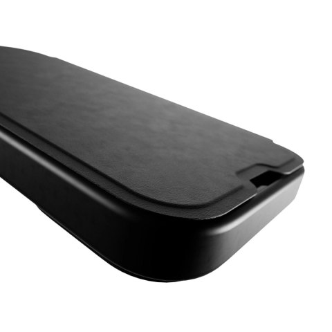 Etui skórzane Puro Book Mag MagSafe z klapką i schowkiem na karty do iPhone 16 Pro Max - czarne