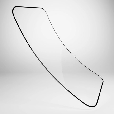 Szkło hybrydowe Puro Flexible Glass D3O z czarną ramką do iPhone 16 Plus / iPhone 15 Pro Max / iPhone 15 Plus