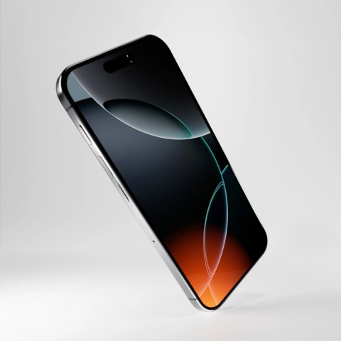 Szkło hybrydowe Puro Flexible Glass D3O z czarną ramką do iPhone 16 Pro Max