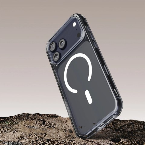 Etui Puro Impact Clear D3O TPU+PC kompatybilne z MagSafe na iPhone 17 Pro Max - przezroczyste