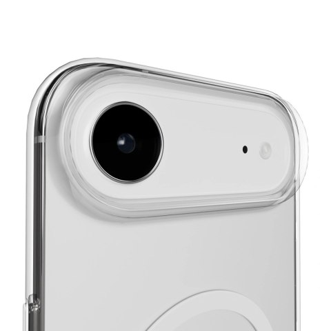 Etui Puro Lite Mag TPU+PC kompatybilne z MagSafe na iPhone 17 Air - przezroczyste z białym pierścieniem