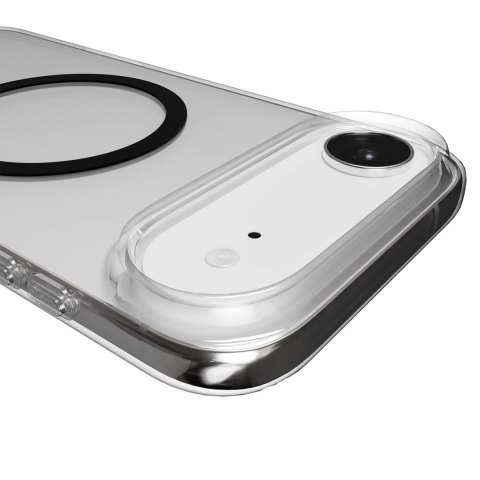 Etui Puro Lite Mag TPU+PC kompatybilne z MagSafe na iPhone 17 Air - przezroczyste z czarnym pierścieniem