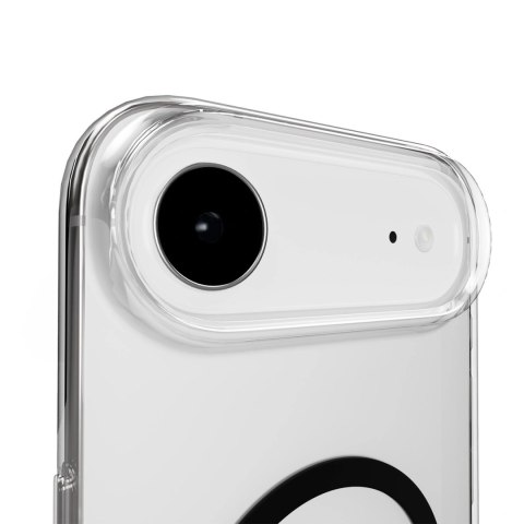 Etui Puro Lite Mag TPU+PC kompatybilne z MagSafe na iPhone 17 Air - przezroczyste z czarnym pierścieniem