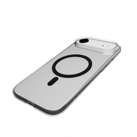 Etui Puro Lite Mag TPU+PC kompatybilne z MagSafe na iPhone 17 Air - przezroczyste z czarnym pierścieniem
