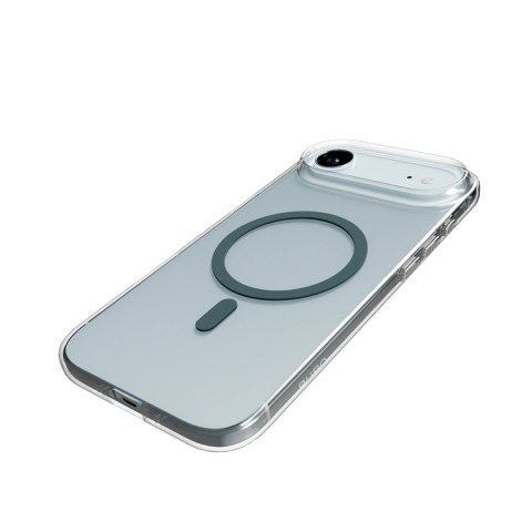 Etui Puro Lite Mag TPU+PC kompatybilne z MagSafe na iPhone 17 Air - przezroczyste z turkusowym pierścieniem