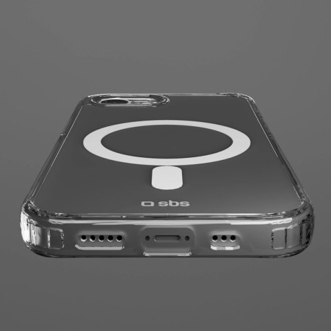 Etui SBS Extreme Mag D3O MagSafe do iPhone 16e - przezroczyste